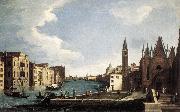 CANAL, Bernardo The Grand Canal with the Church of La Carita ff oil painting artist